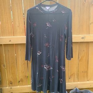 Black floral dress
